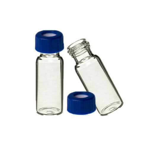 screw caps silanized HPLC glass vials